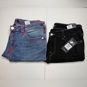 True Religion Jeans Bundle 2 Pairs Jennie Curvy Skinny Size 34 (1 NWT)